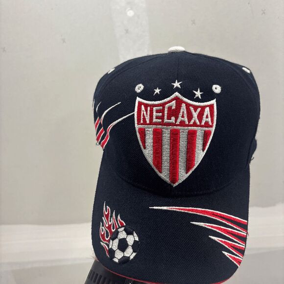 Necaxa Rayos Embroidered Black Soccer Cap Futbol Liga MX New without Tags - Picture 5 of 8